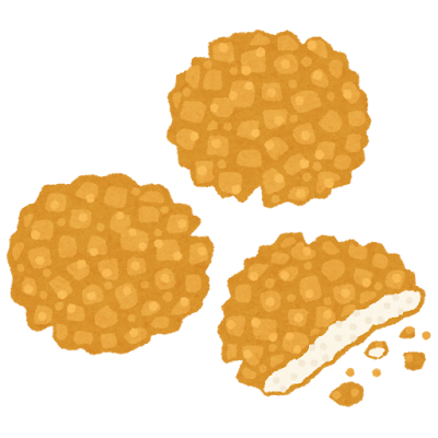 Fried rice cracker (Age-senbei / 揚げせんべい)