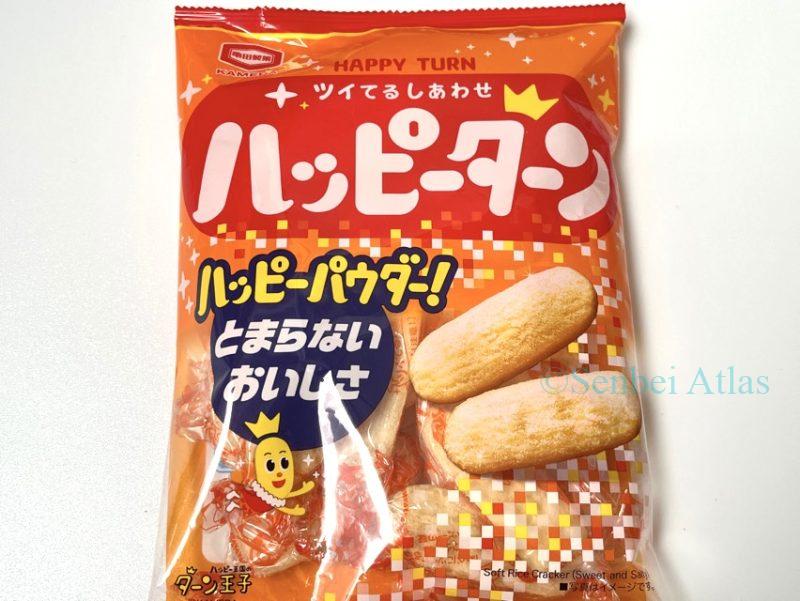 A product package of Happy Turn (ハッピーターン).