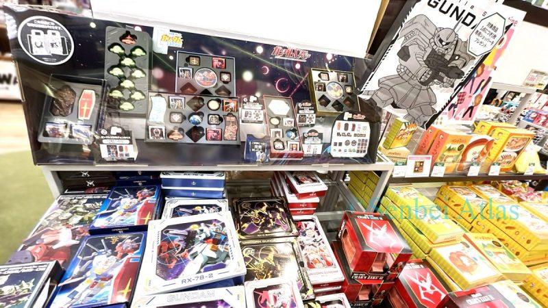 A display of Gundam (ガンダム)  chocolates for Valentine's Day.