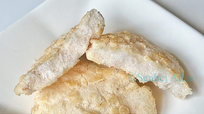 Close-up of Seto Shio (瀬戸しお) cross-section on a plate.