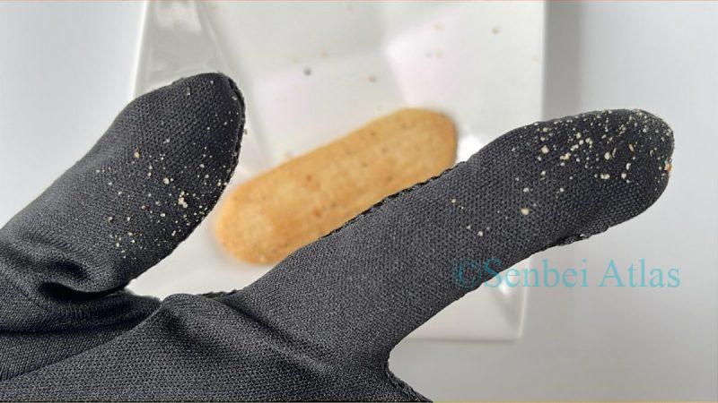 Happy Turn Spice powder on a black glove